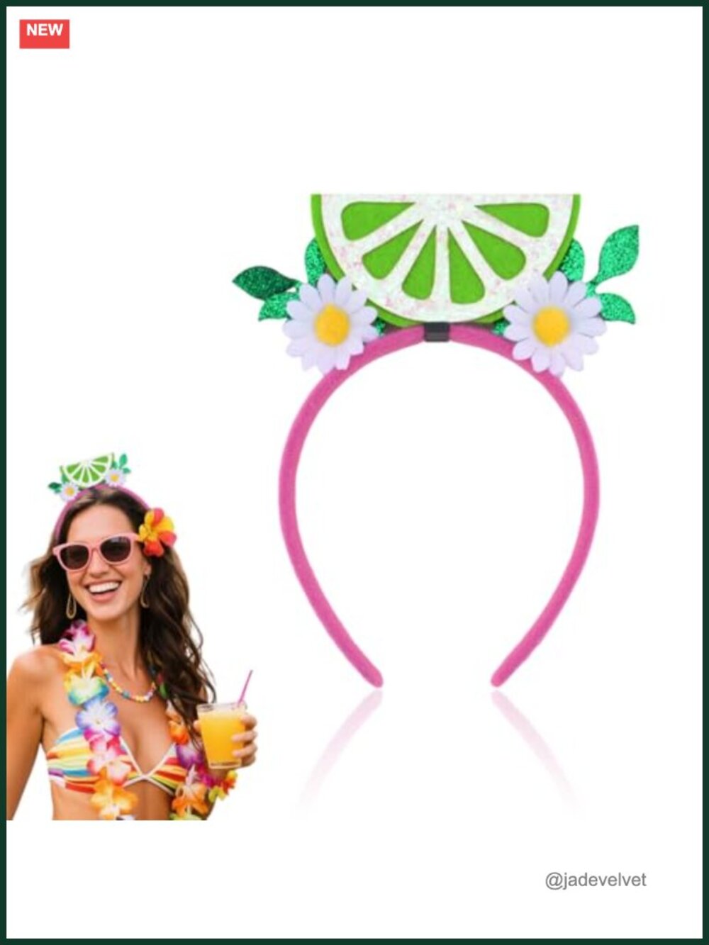 Hawaiian Luau Headband Women Girls Beach Costume Accessory